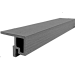 AC10 F-profiel (WPC+alumium) - Basalt, lengte 3600mm
