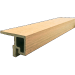 AC10 F-profiel (WPC+alumium) - Maple, lengte 3600mm