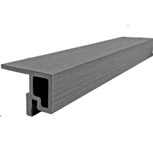 AC10 F-profiel (WPC+alumium) - Basalt, lengte 3600mm