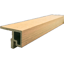 AC10 F-profiel (WPC+alumium) - Maple, lengte 3600mm