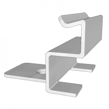 WoodMart RVS montageclip Potdeksel - Box 250 stuks
